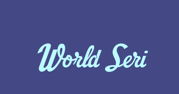 World Series font thumbnail